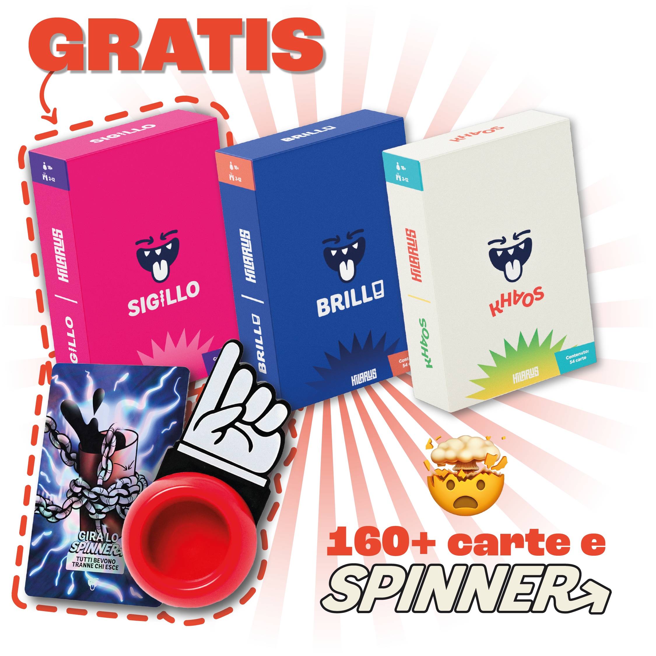 SIGILLO, BRILLO, KHAOS & SPINNER PACK